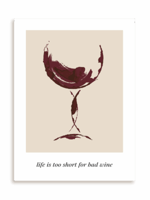 Plakat Good wine only bez ramy