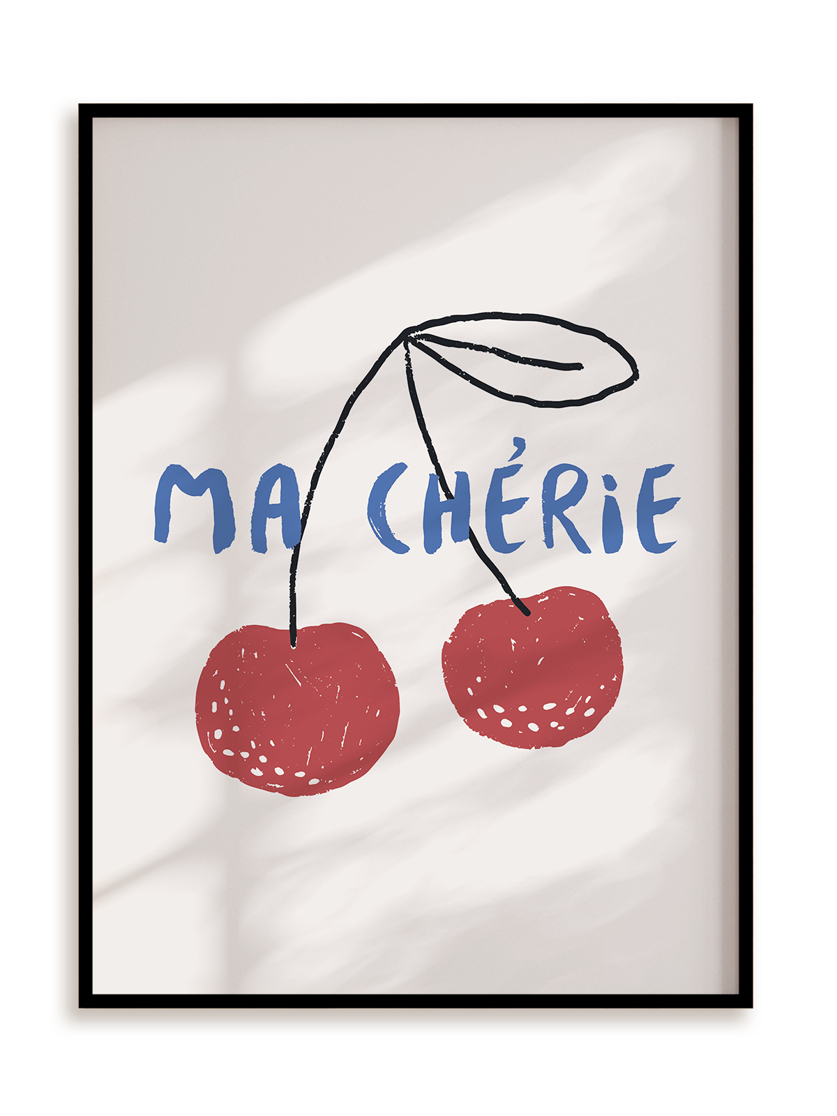 Plakat Ma cherie w ramie aluminiowej