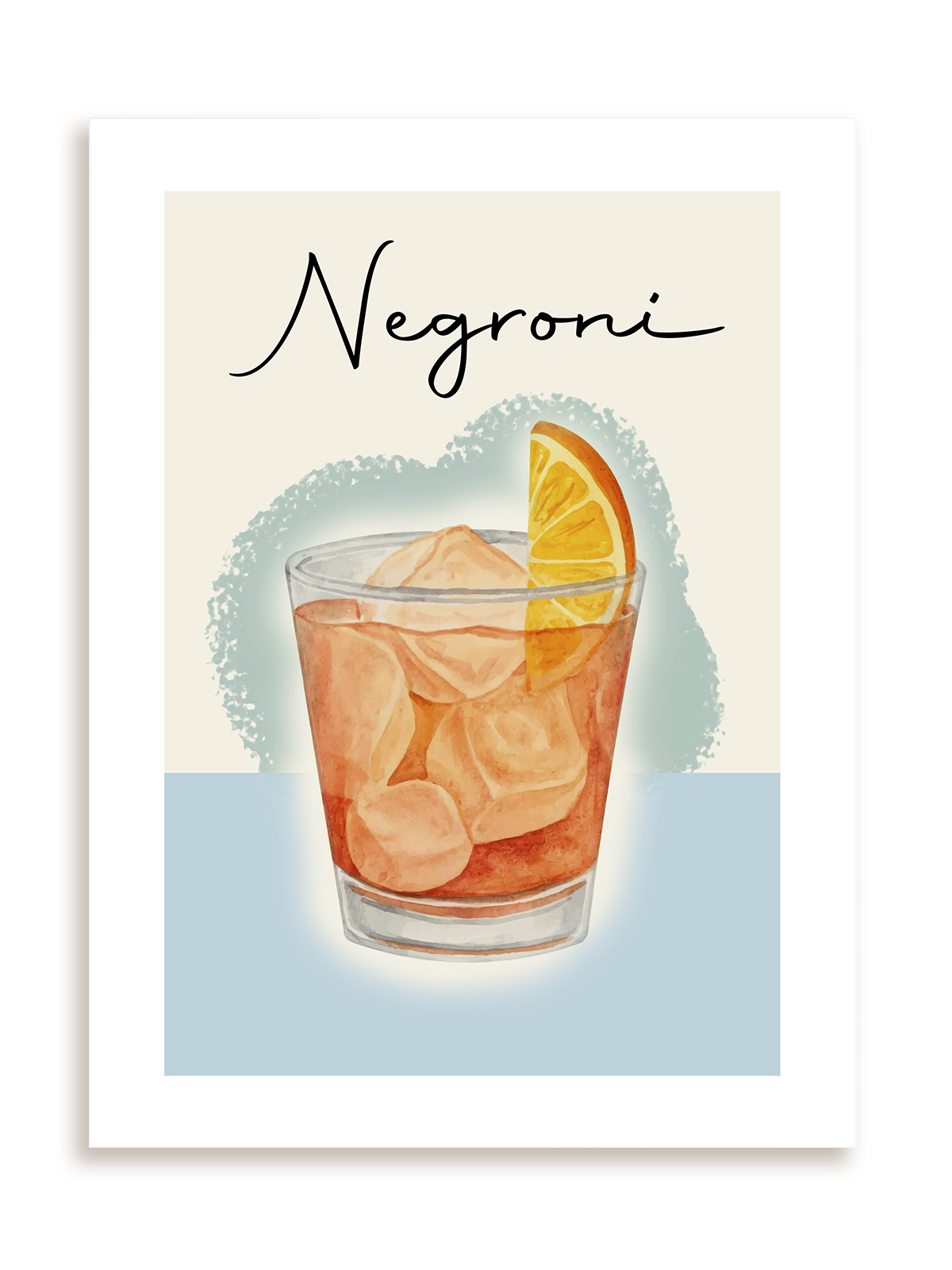 Plakat Negroni bez ramy