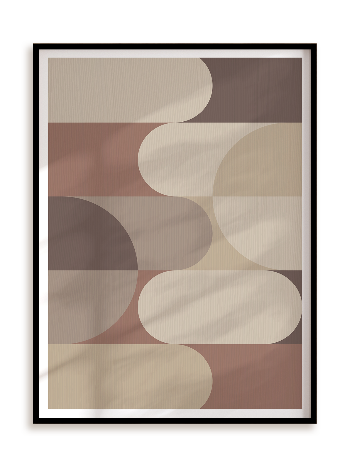 Plakat Mid century pattern II w ramie aluminiowej
