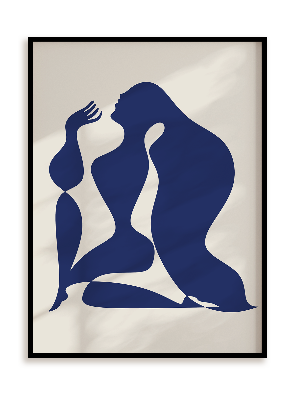 Plakat Długowłosa w ramie aluminiowej