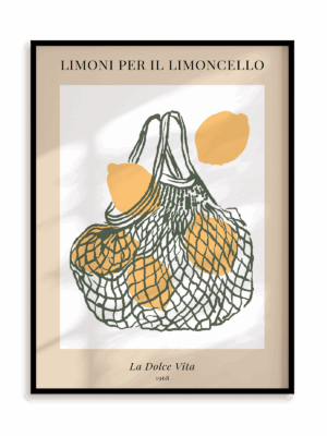 Plakat Cytrynki (na limoncello) w ramie aluminiowej