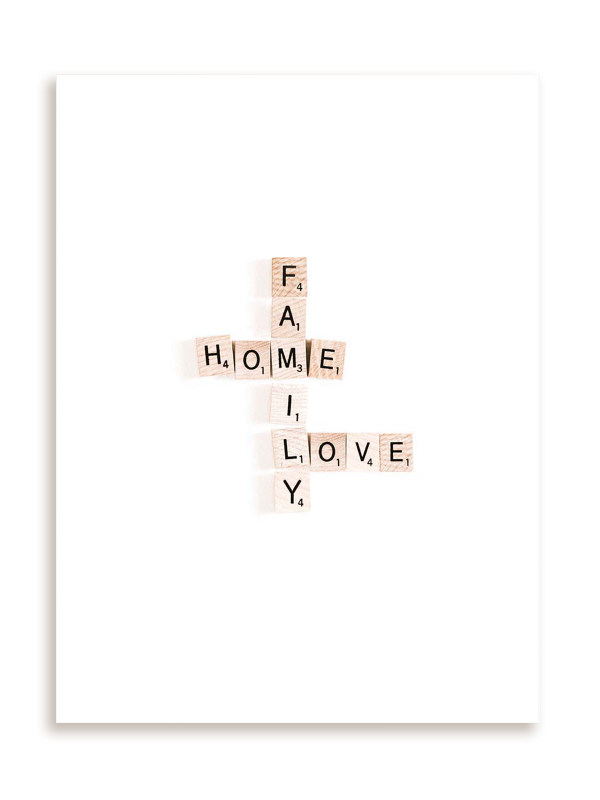 Plakat Family home love bez ramy
