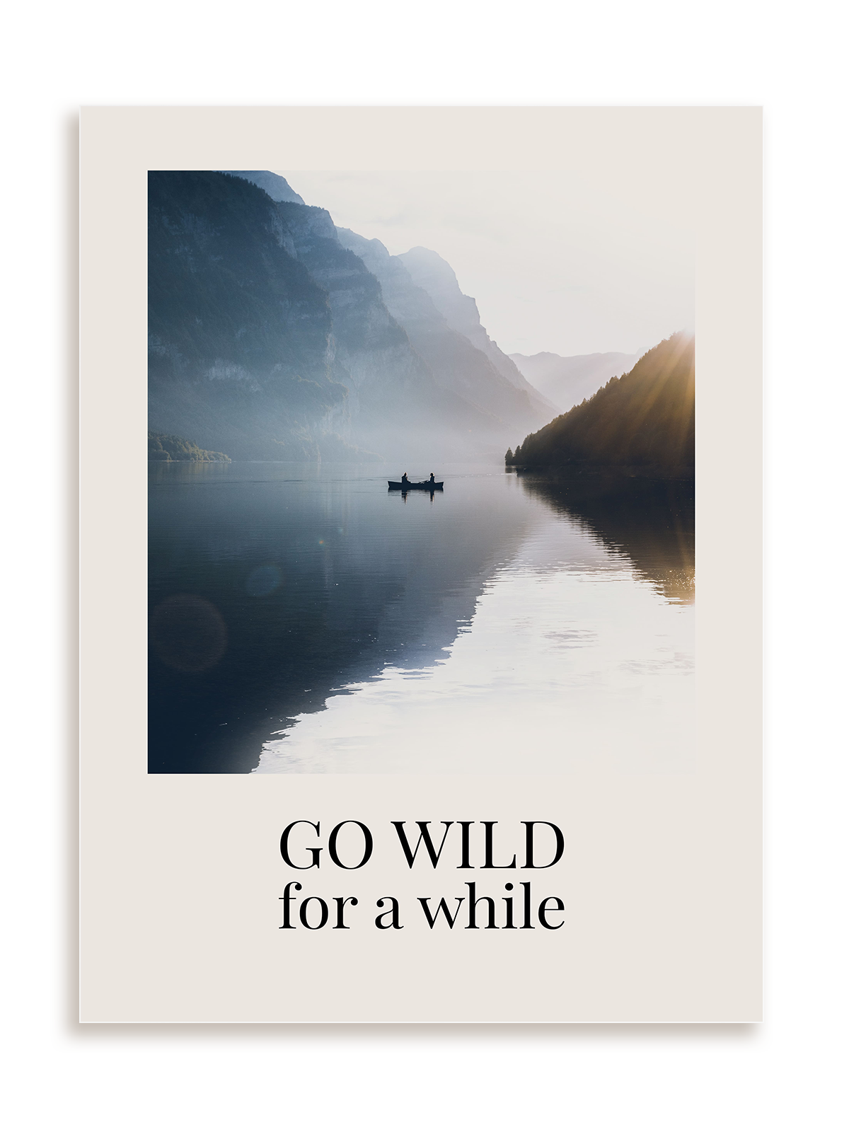 Plakat Go wild bez ramy