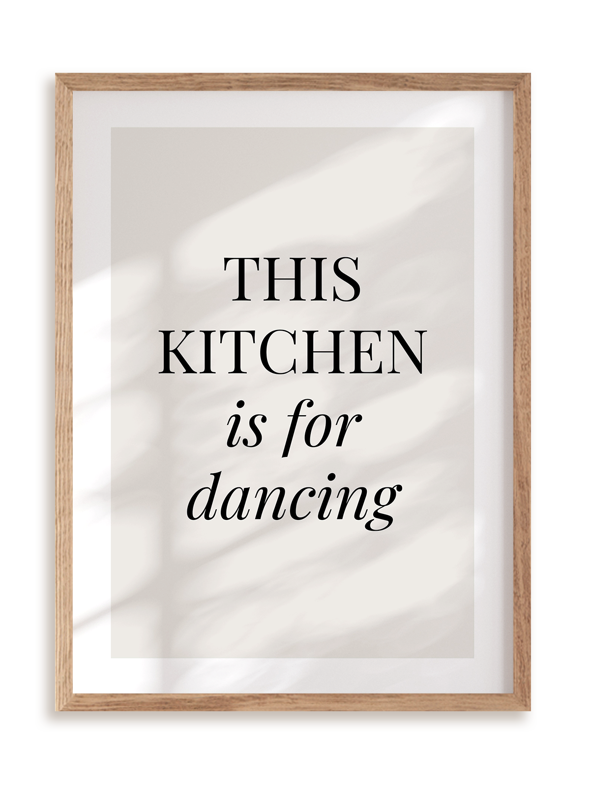 Plakat This kitchen w ramie drewnianej