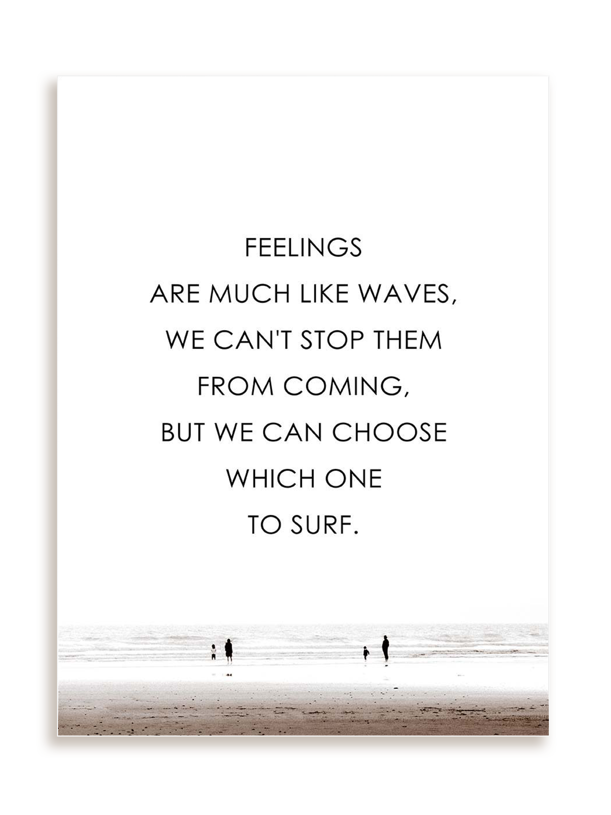 Plakat Feelings are like waves bez ramy