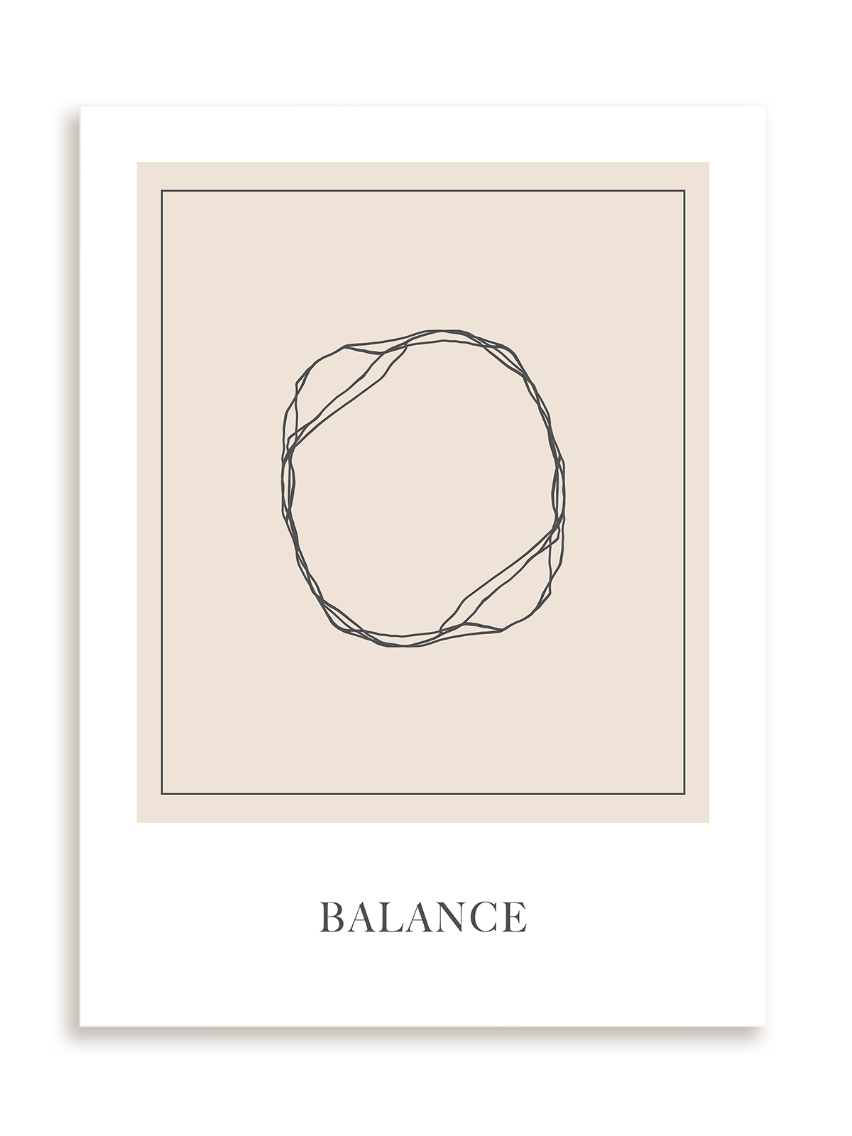 Plakat Abstract Balance bez ramy