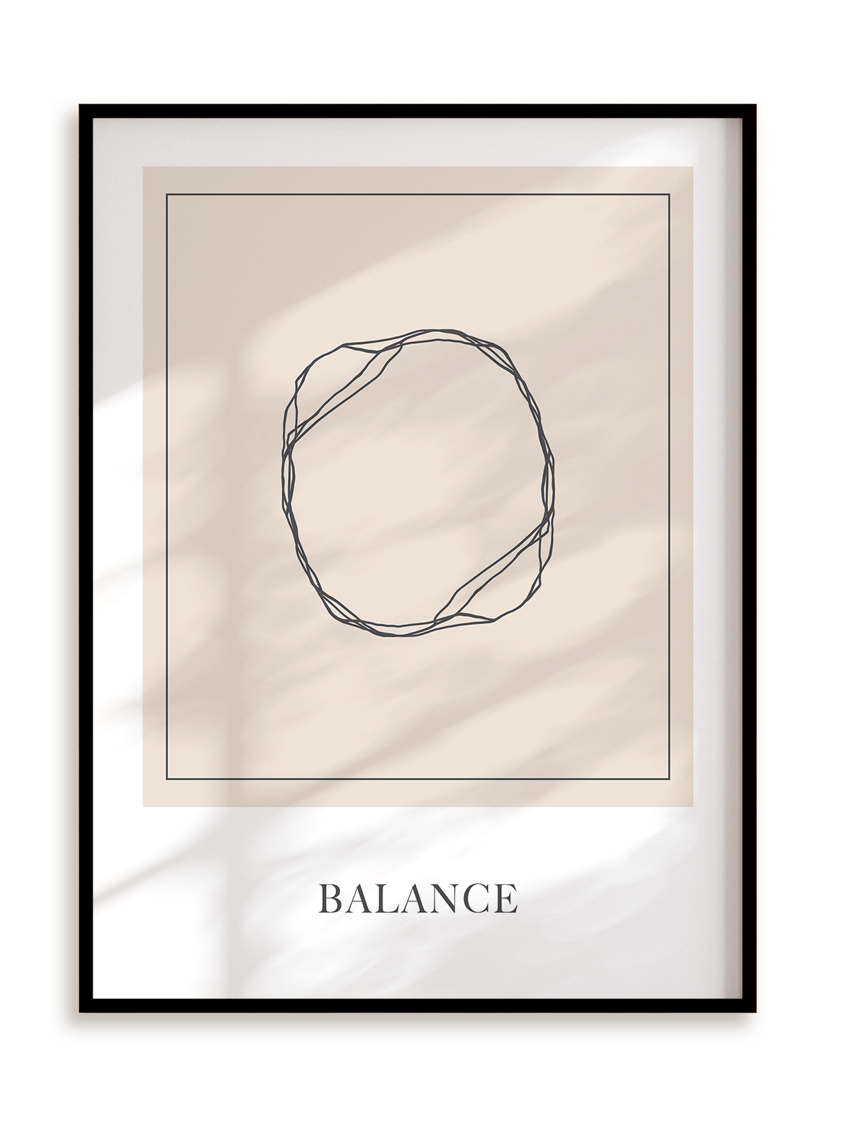 Plakat Abstract Balance w ramie aluminiowej