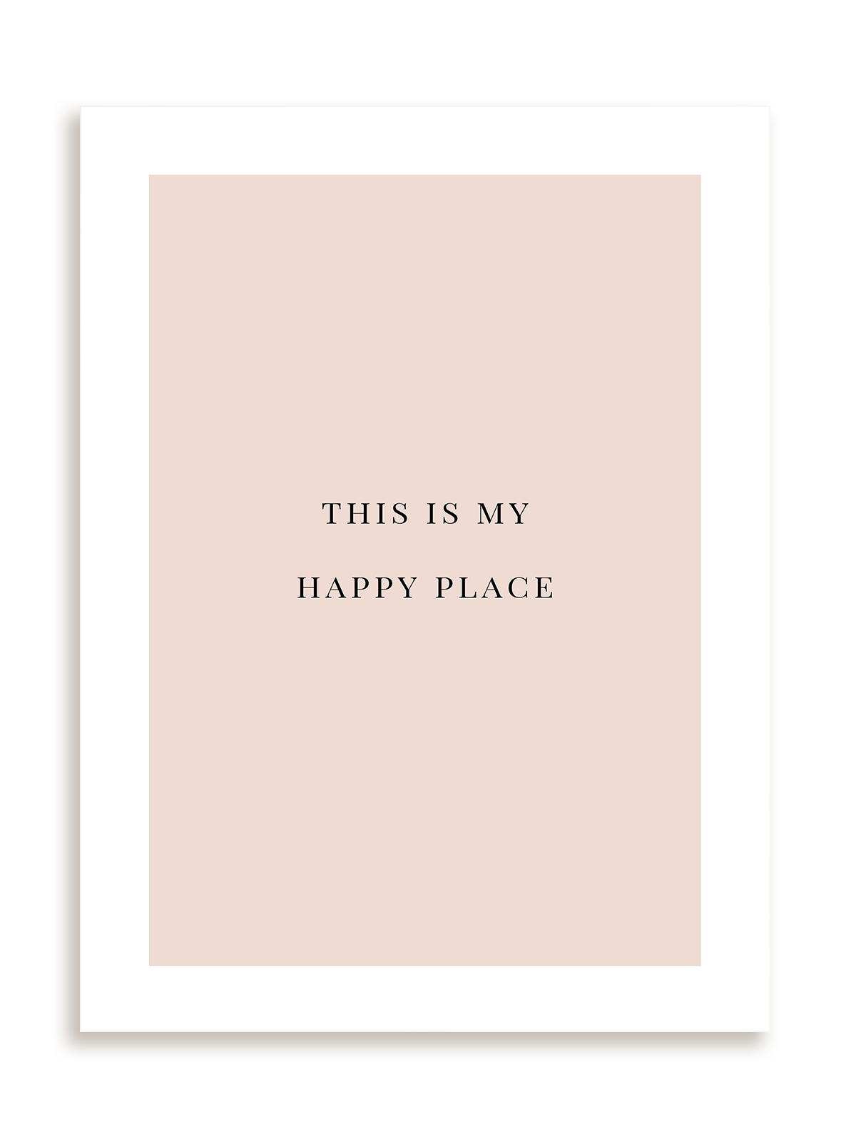 Plakat This is my happy place bez ramy