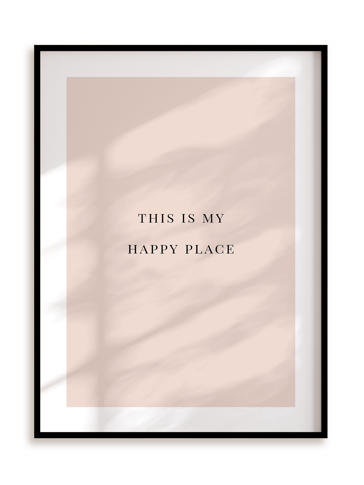 Plakat This is my happy place w ramie aluminiowej