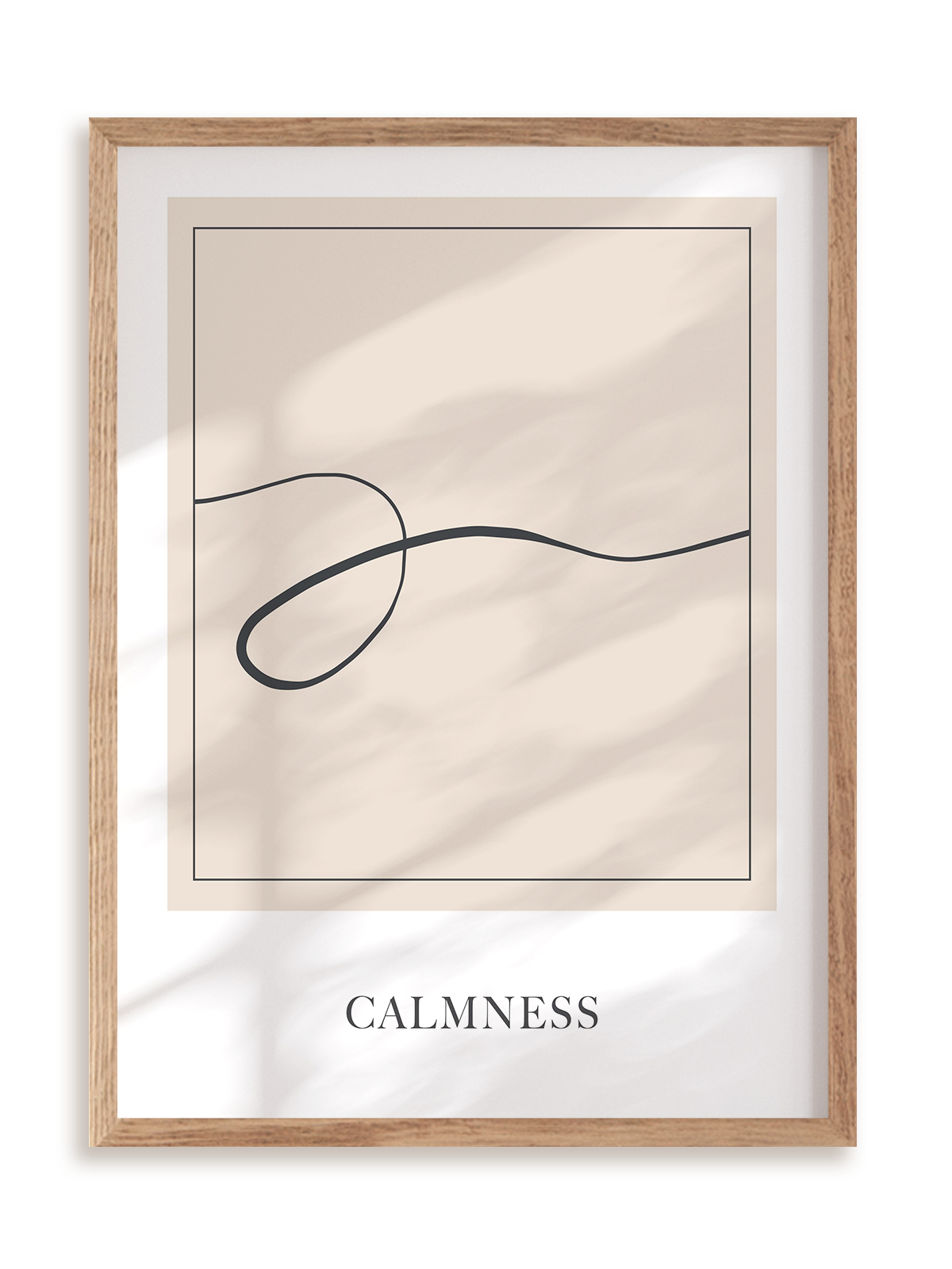 Plakat Abstract Calmness w ramie drewnianej