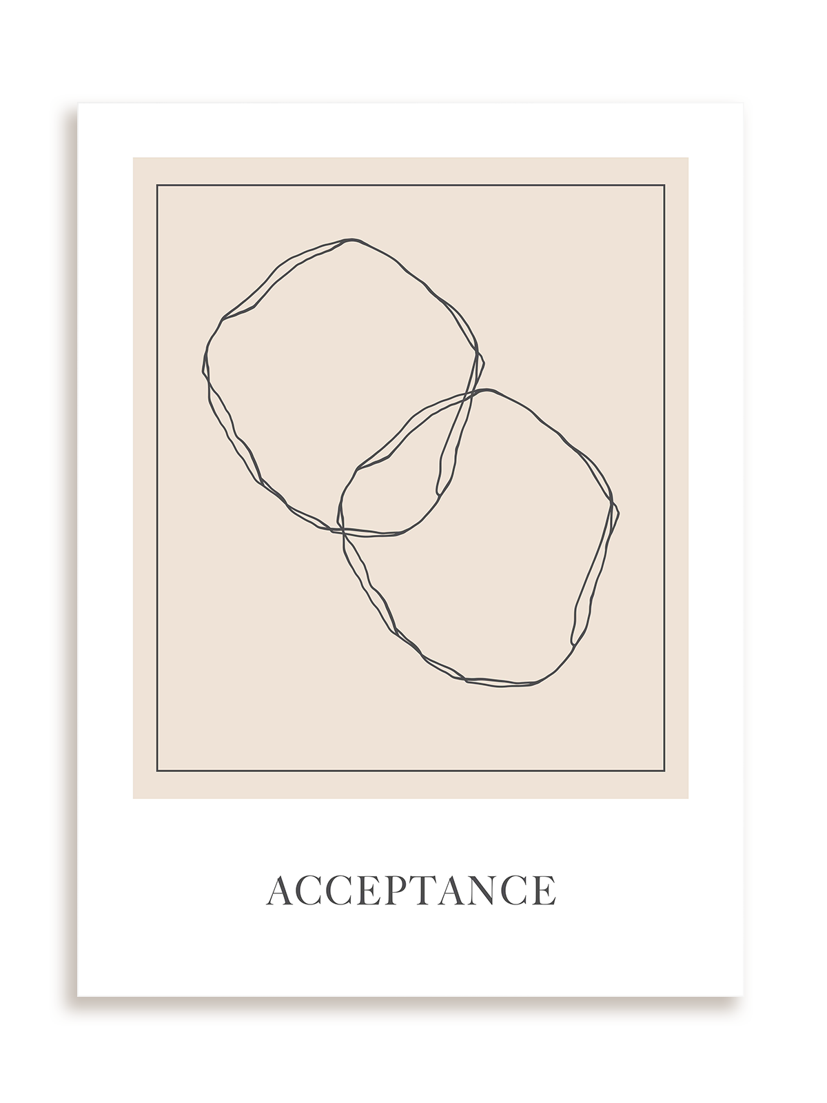 Plakat Abstract Acceptance bez ramy