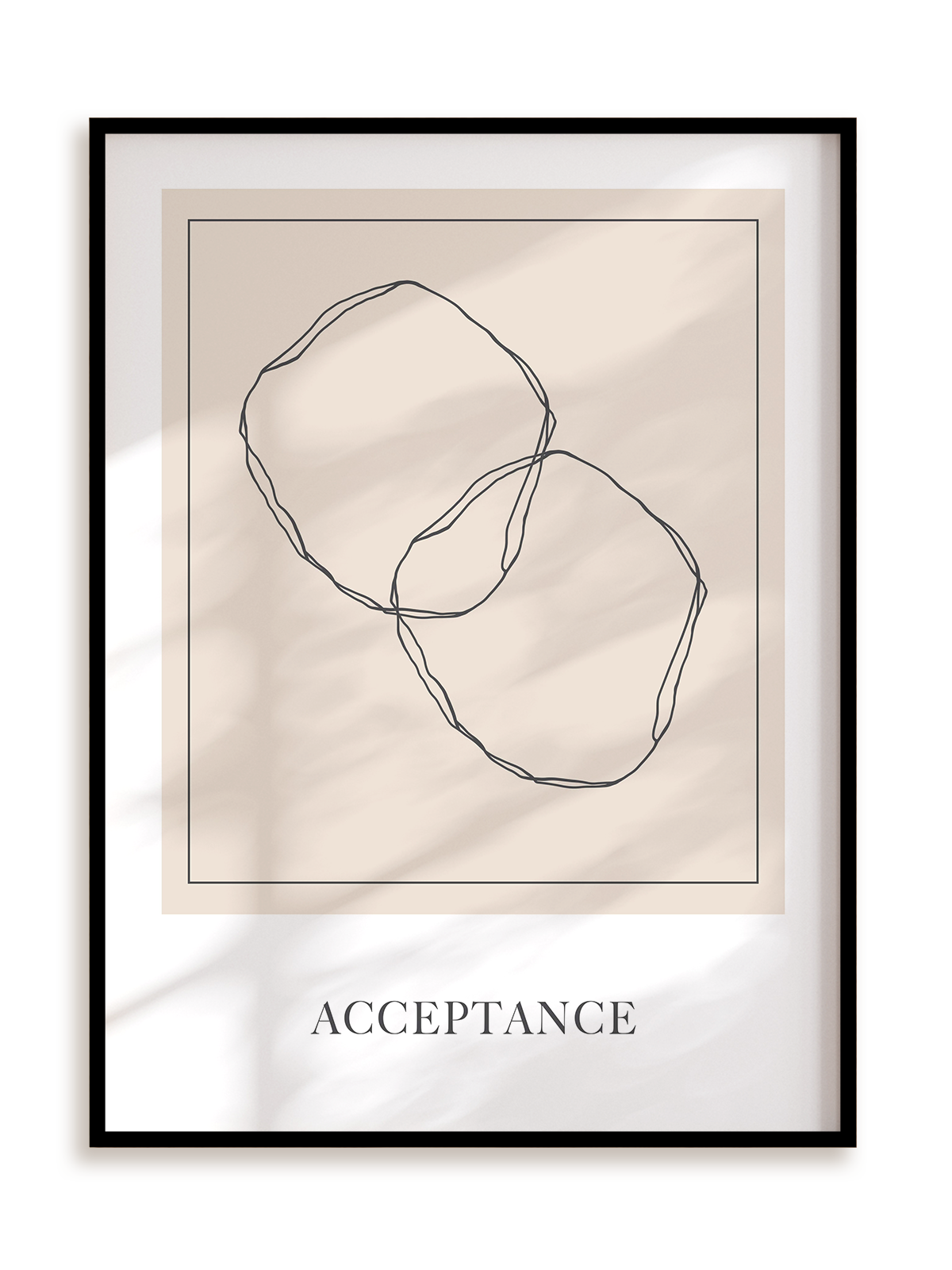 Plakat Abstract Acceptance w ramie aluminiowej