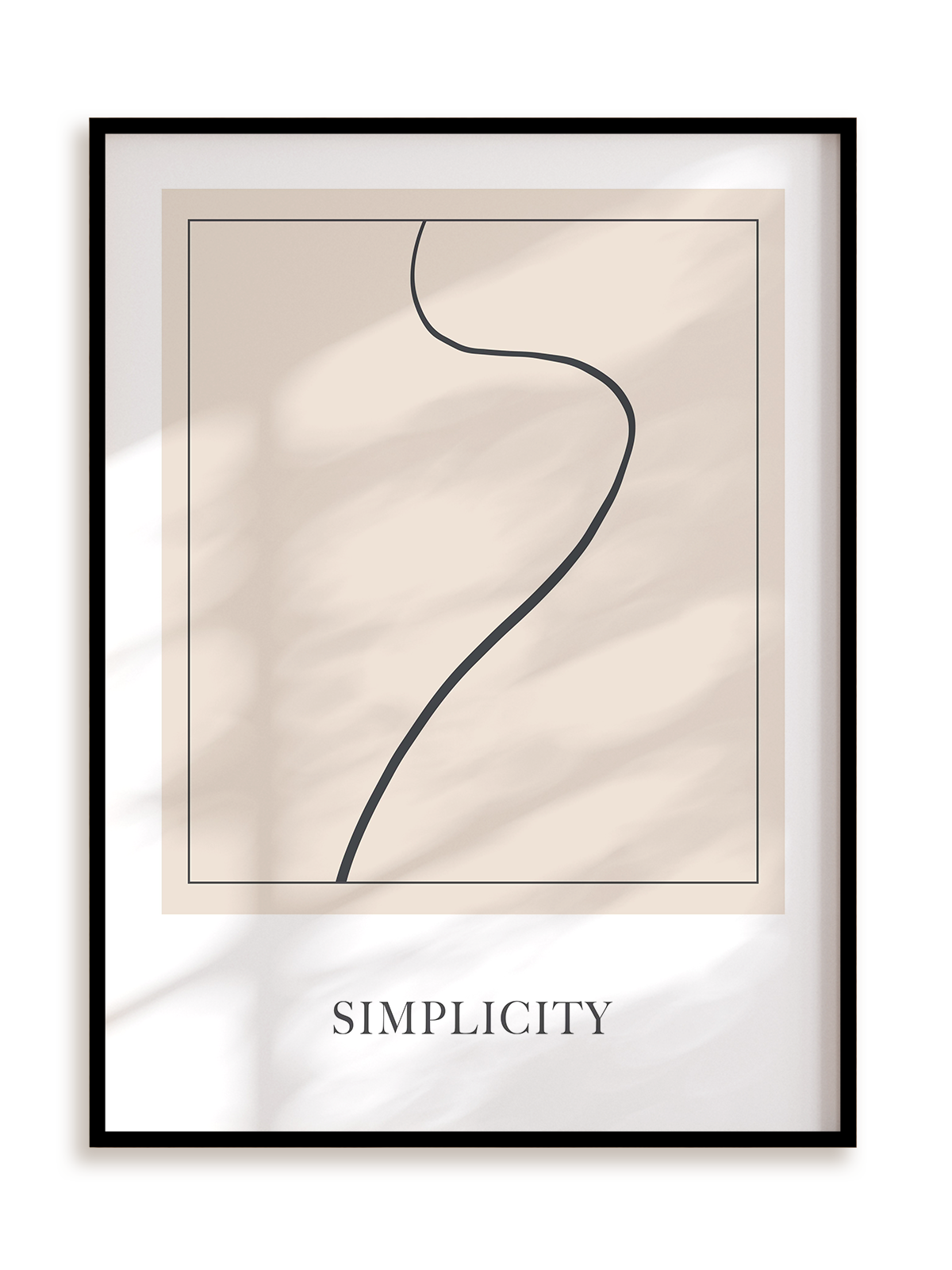 Plakat Abstract Simplicity w ramie aluminiowej