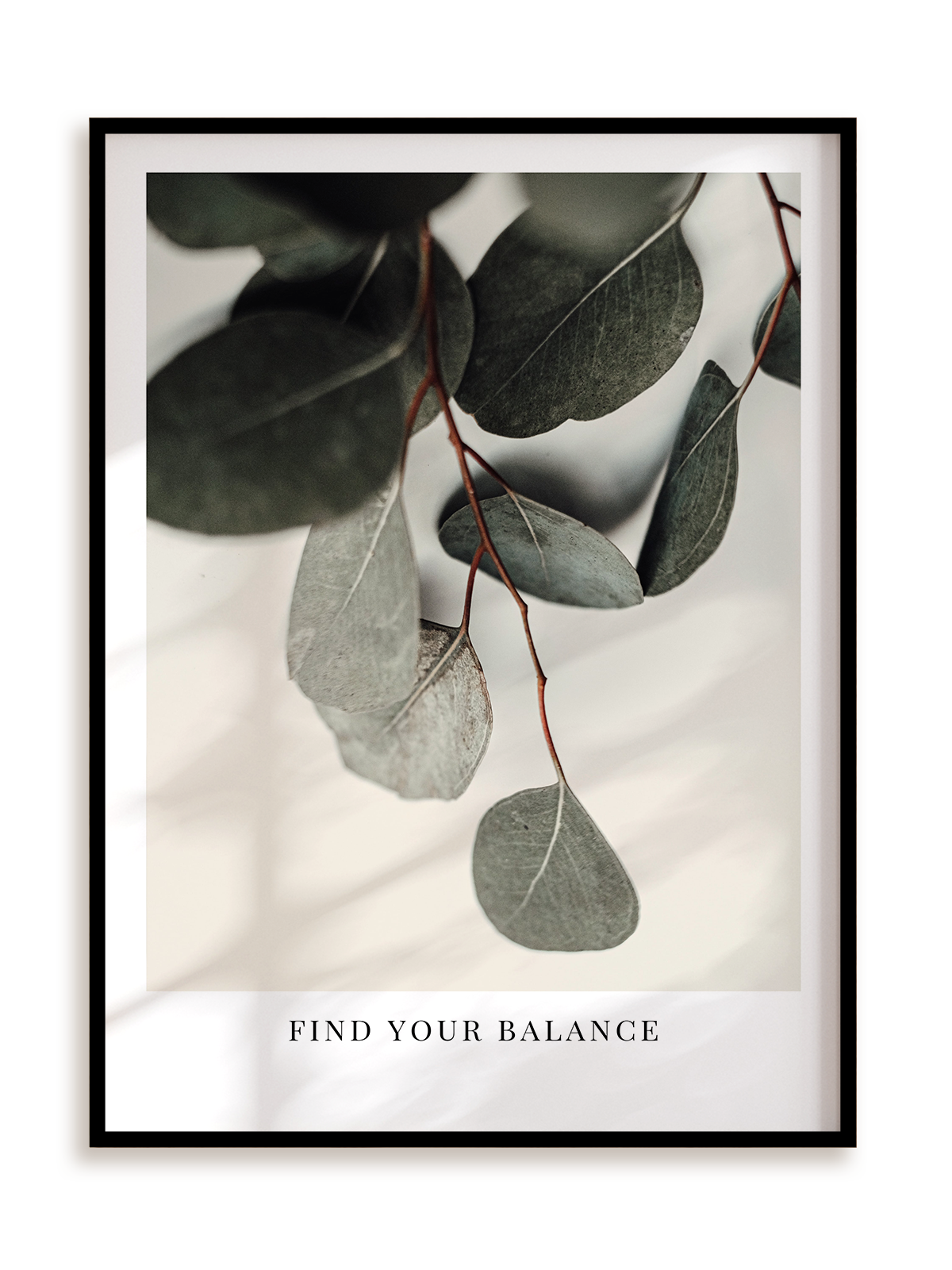 Plakat Find your balance w ramie aluminiowej