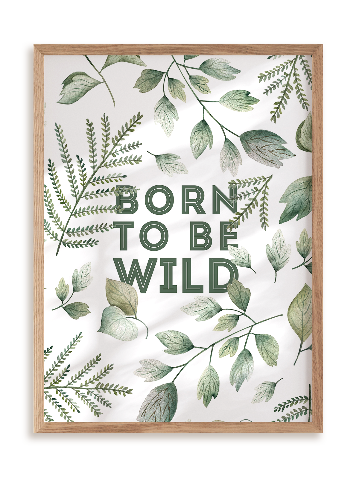 Plakat Born to be wild w ramie drewnianej
