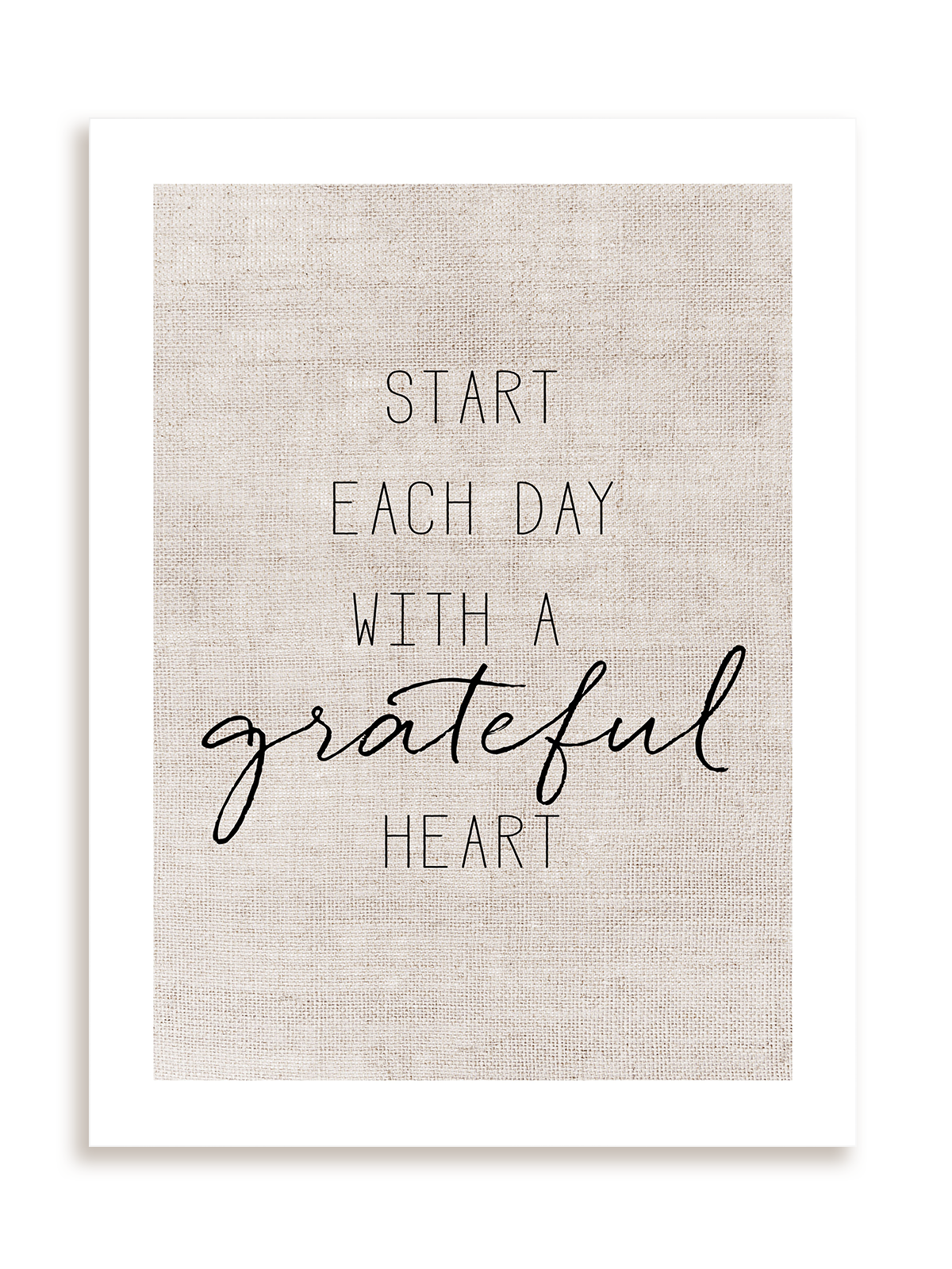 Plakat Grateful heart bez ramy