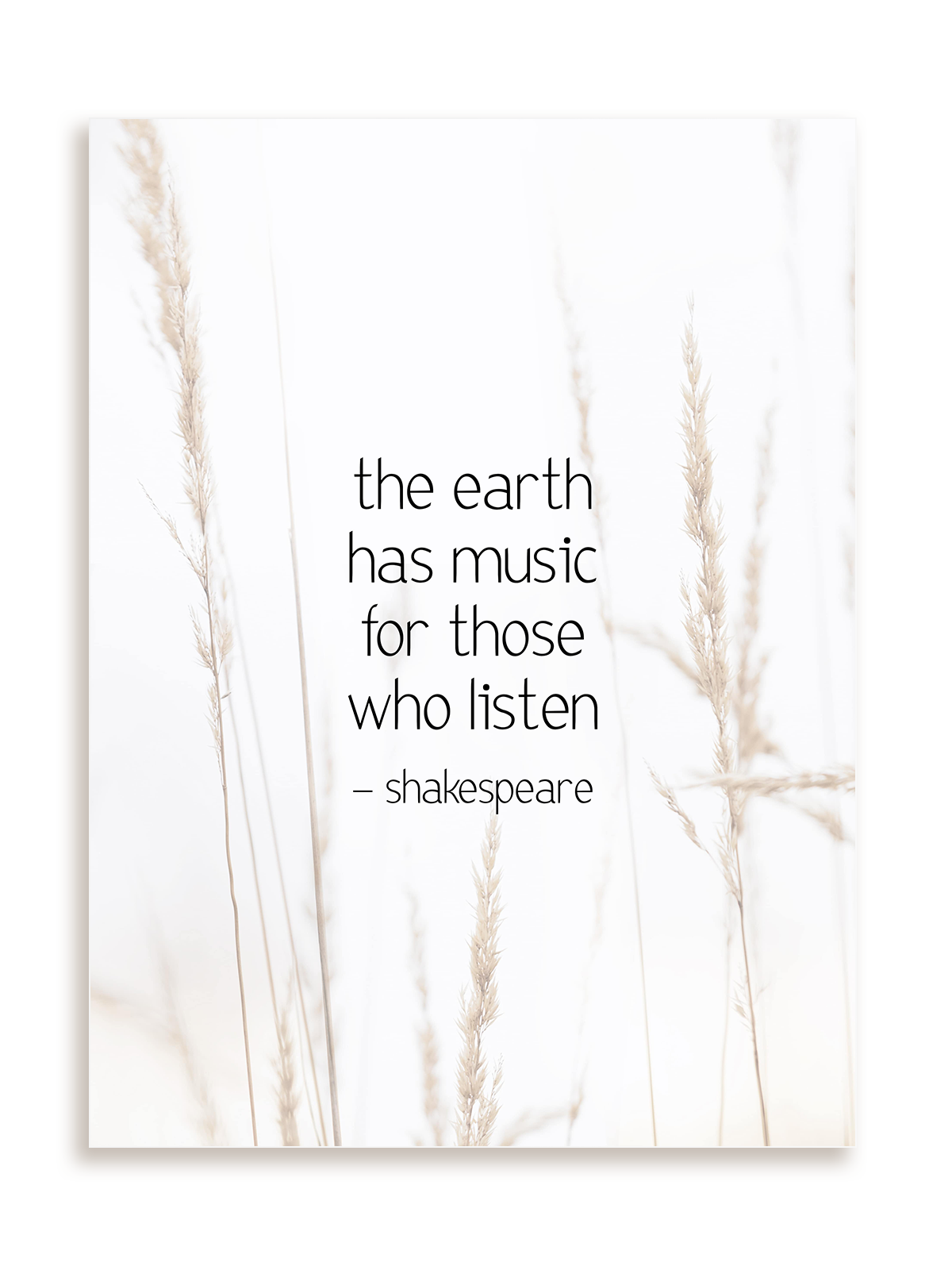 Plakat The Earth has music bez ramy