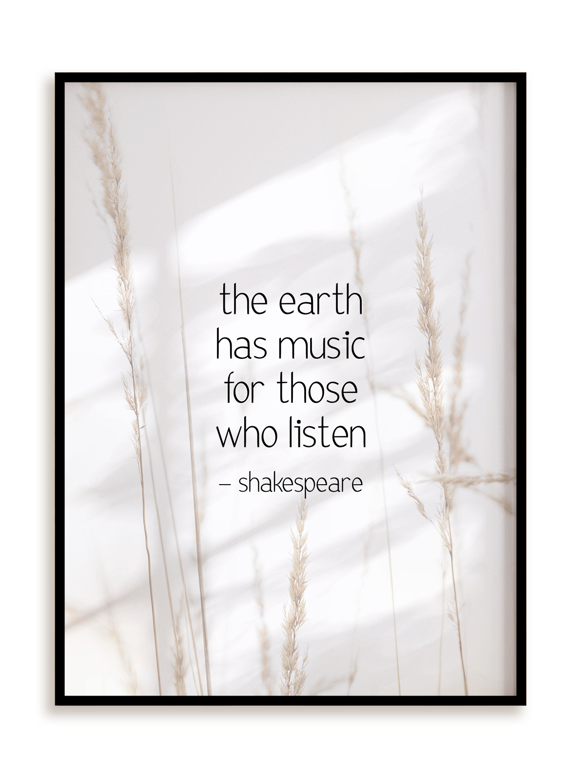 Plakat The Earth has music w ramie aluminiowej