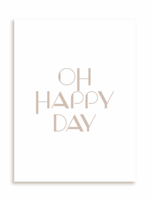 Plakat Oh happy day bez ramy