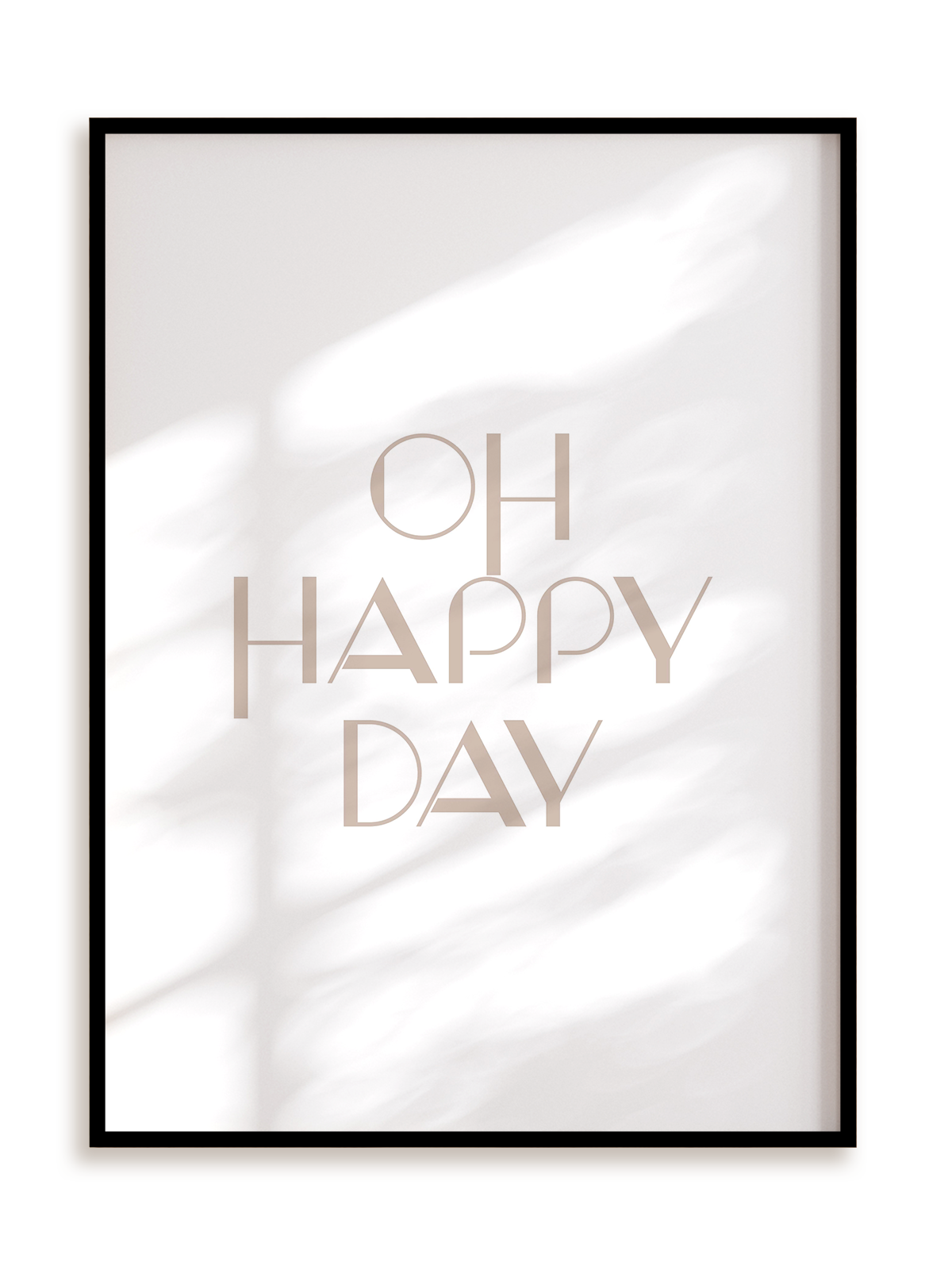 Plakat Oh happy day w ramie aluminiowej