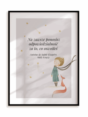 Plakat Odpowiedzialność w ramie aluminiowej