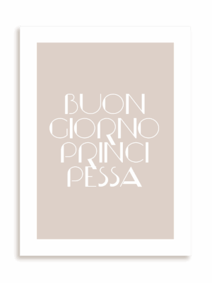 Plakat Buongiorno Principessa! bez ramy