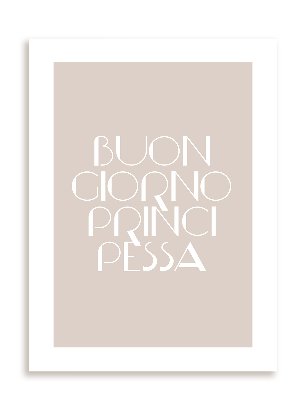 Plakat Buongiorno Principessa! bez ramy