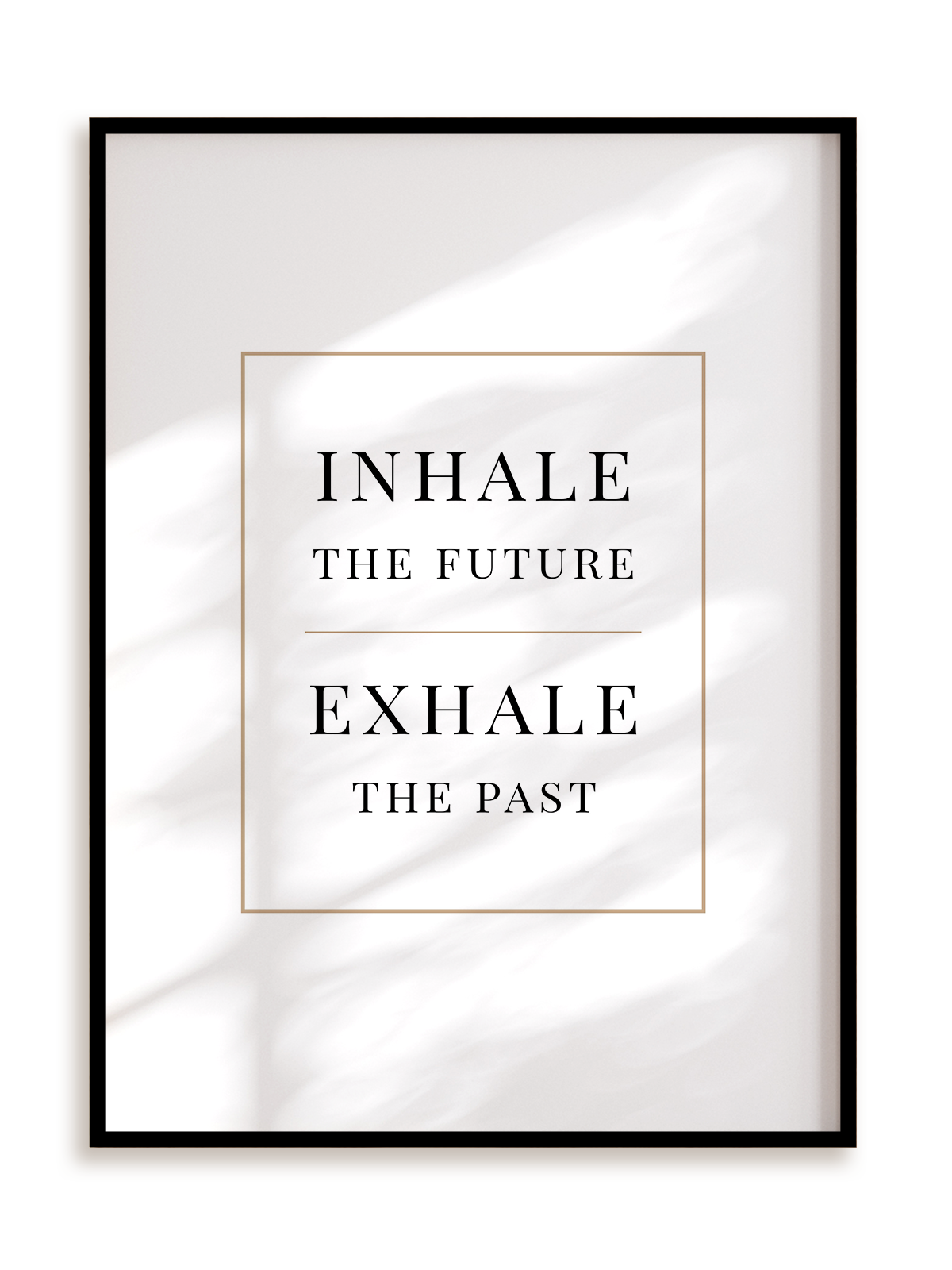 Plakat Inhale the future exhale the past w ramie aluminiowej