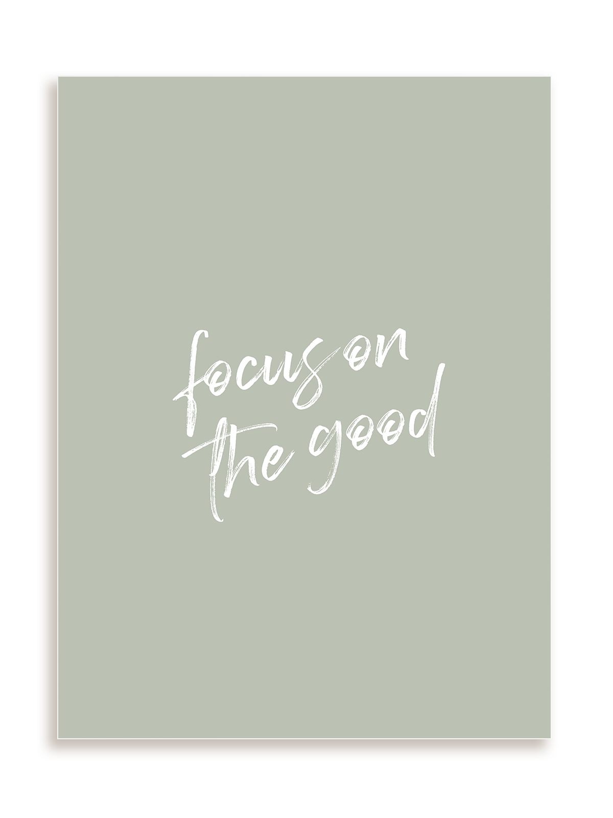 Plakat Focus on the good bez ramy