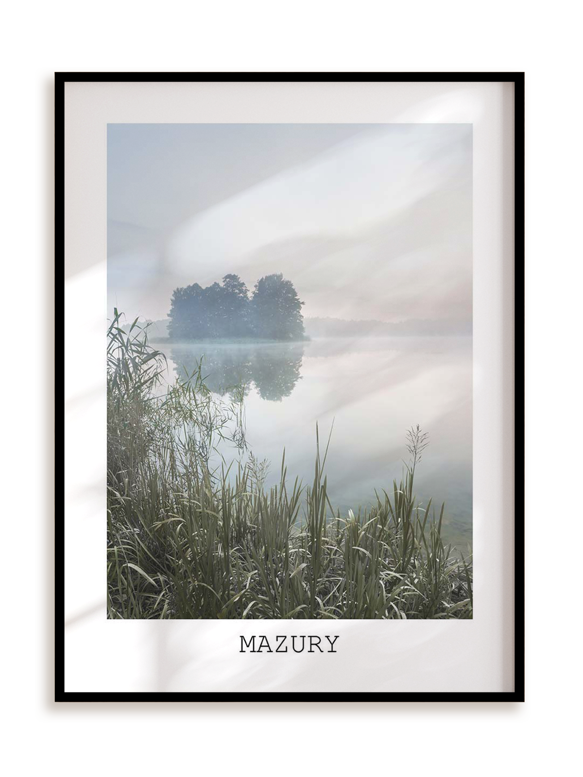 Plakat Mazury w ramie aluminiowej