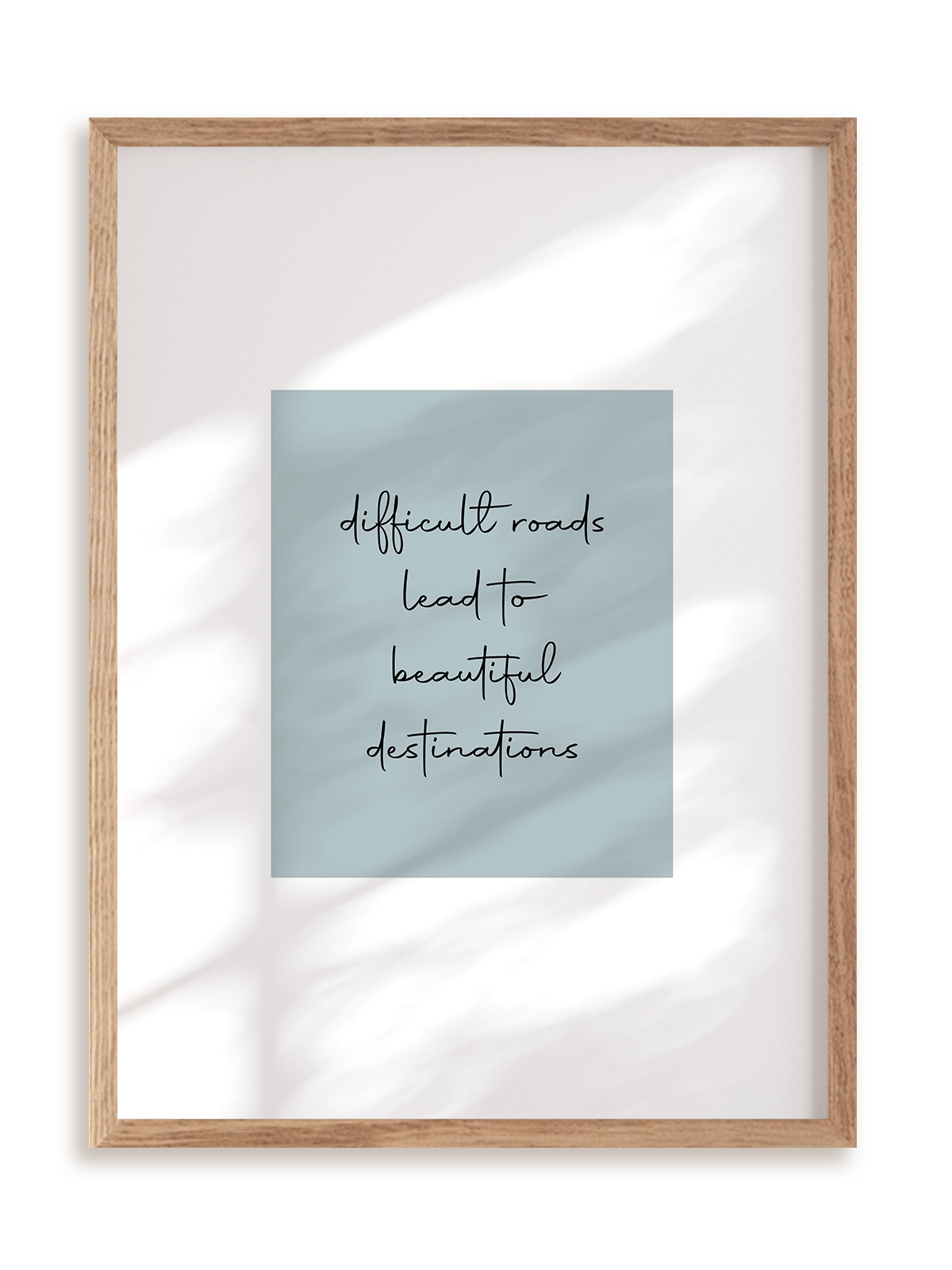 Plakat Beautiful destinations w ramie drewnianej