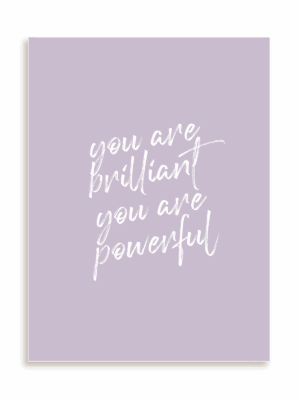 Plakat Brilliant and powerful bez ramy