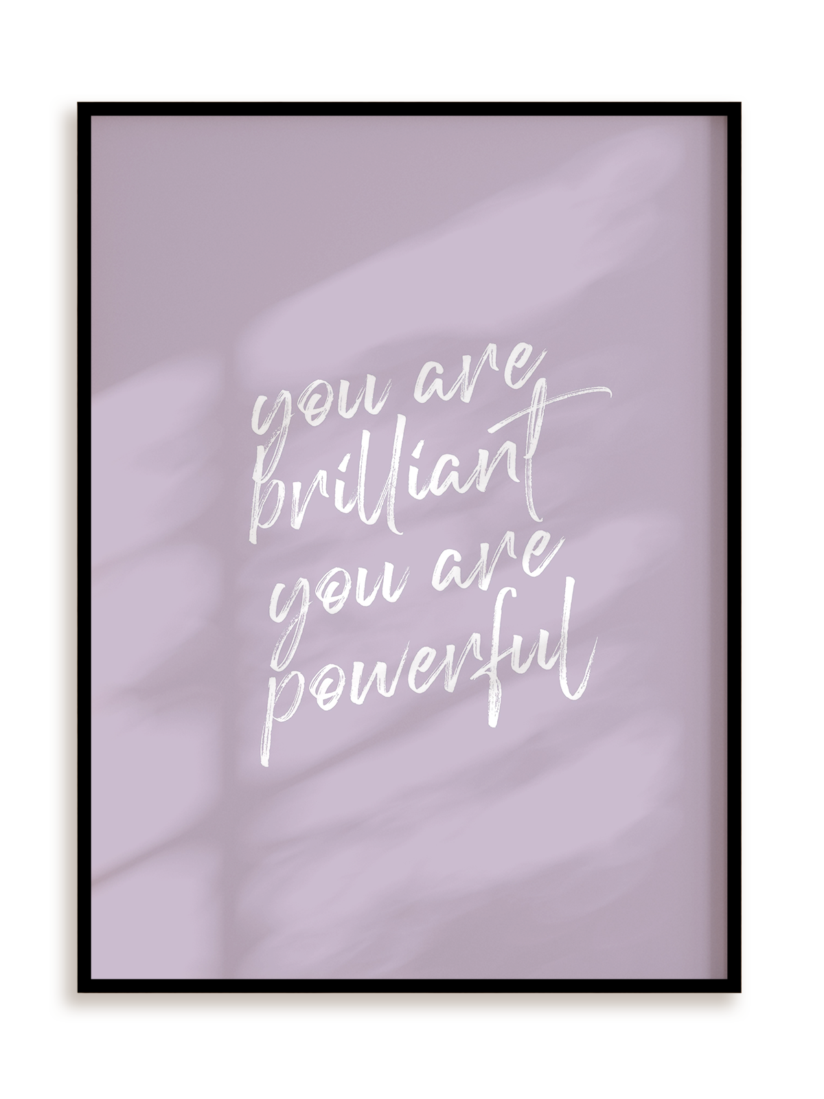 Plakat Brilliant and powerful w ramie aluminiowej