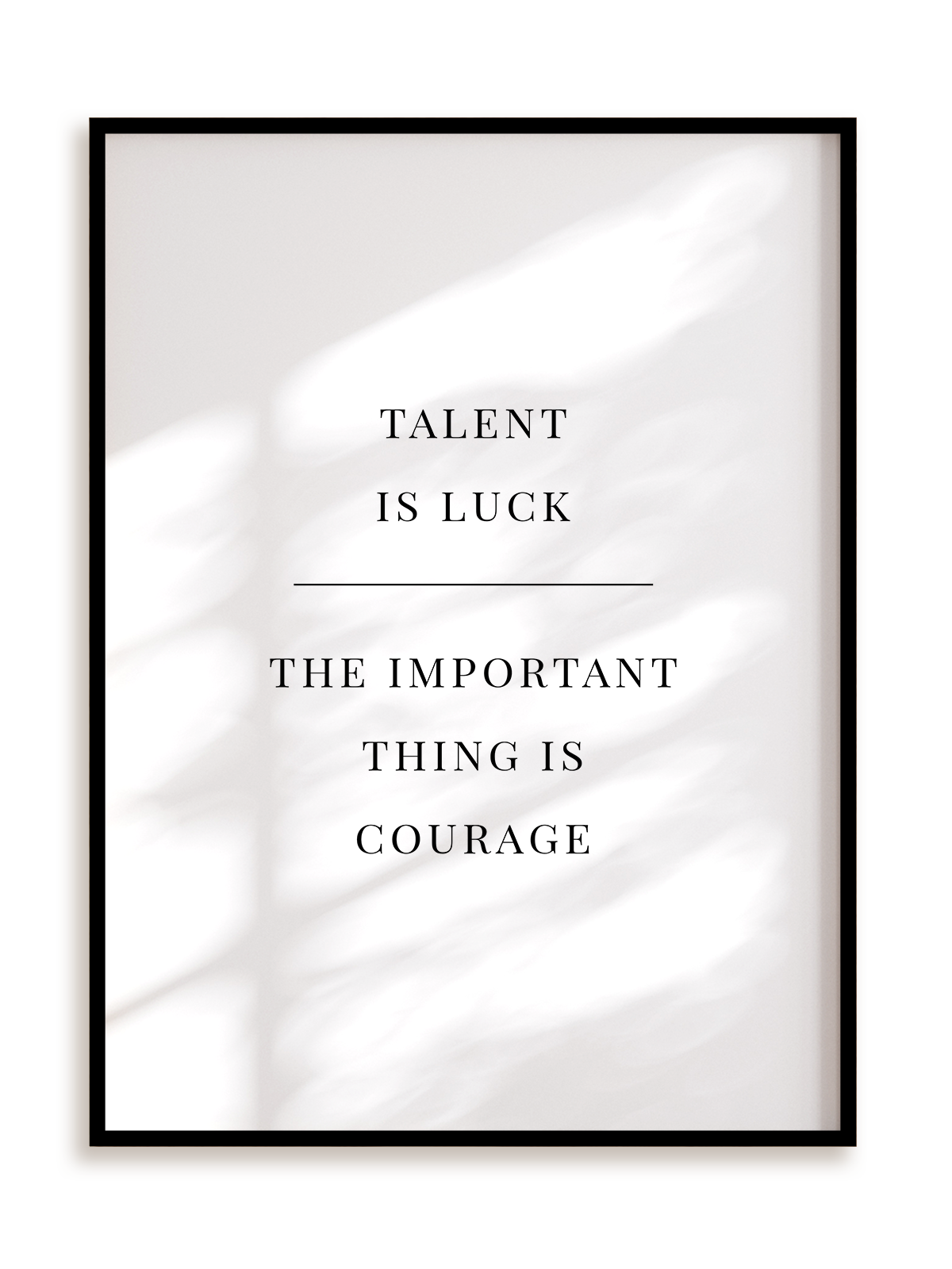 Plakat Courage w ramie aluminiowej