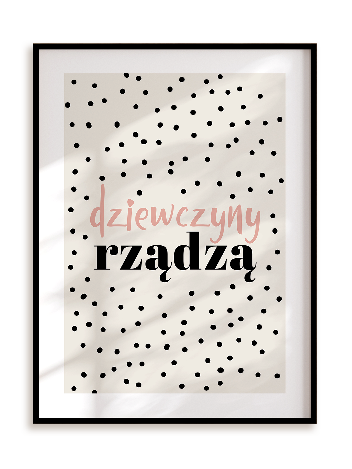 Plakat Dziewczyny rządzą w ramie aluminiowej