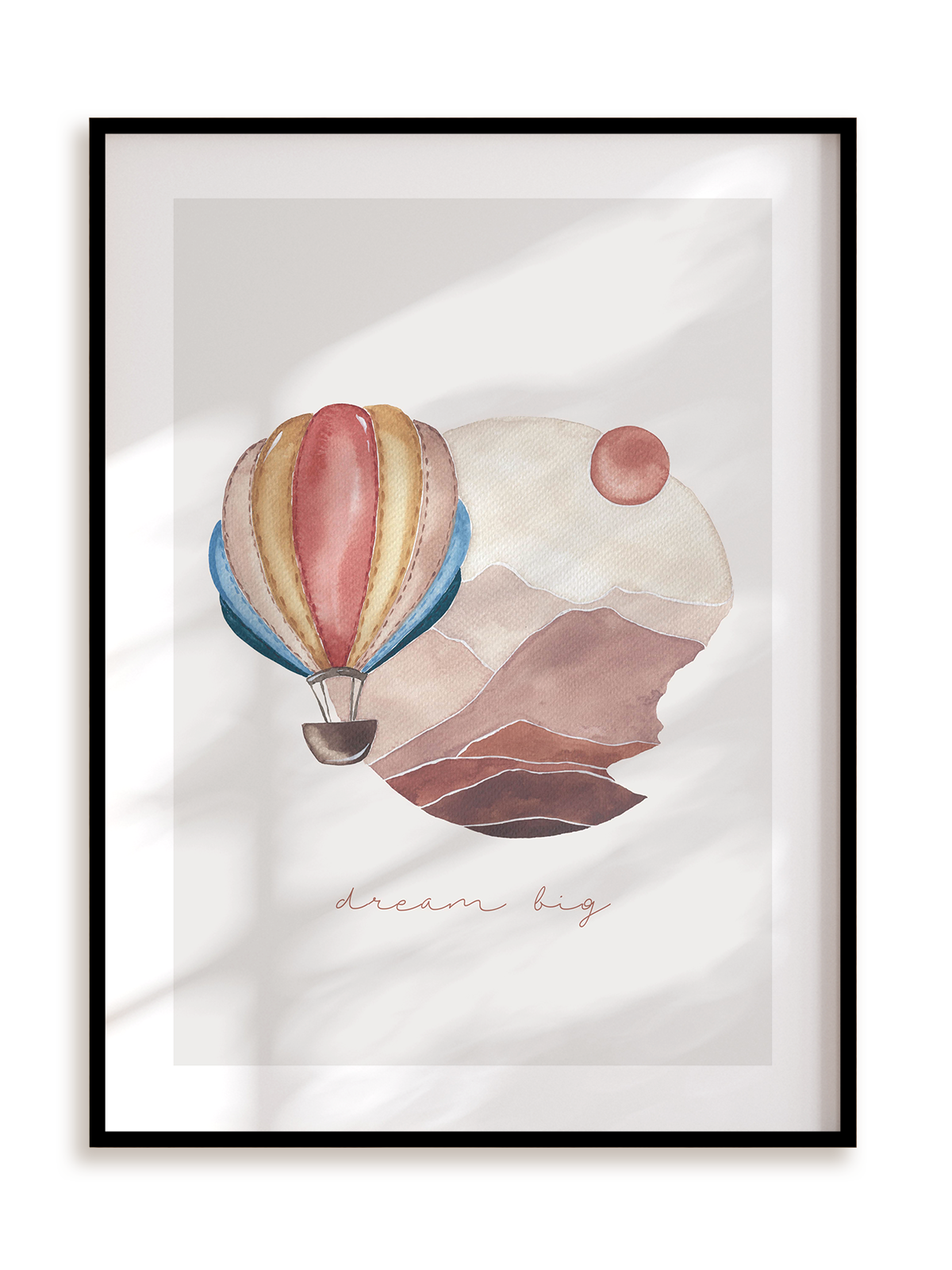 Plakat Wielkie marzenia w ramie aluminiowej