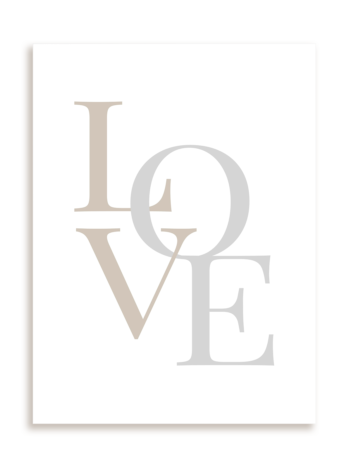 Plakat Love subtle bez ramy