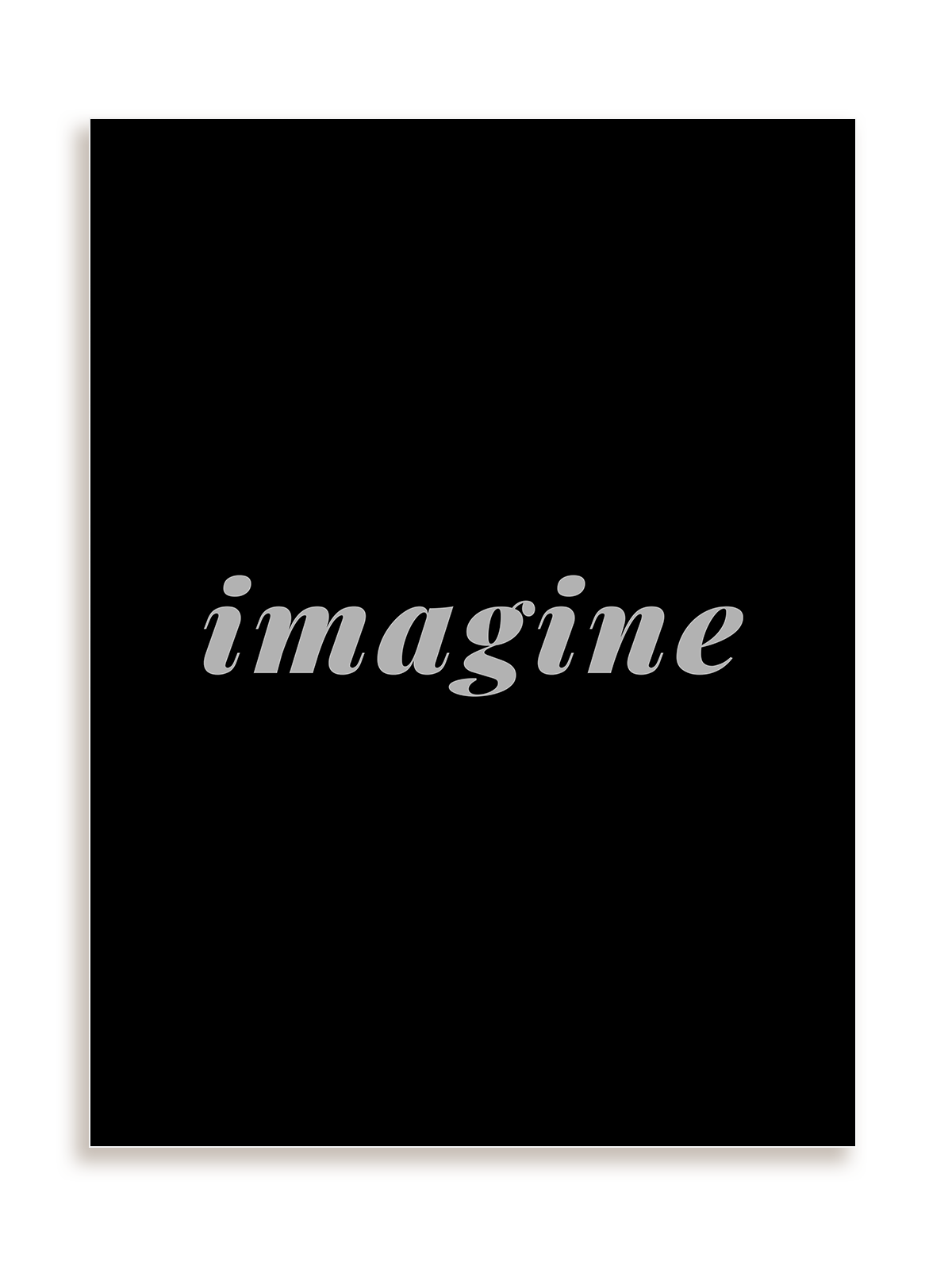 Plakat Imagine bez ramy
