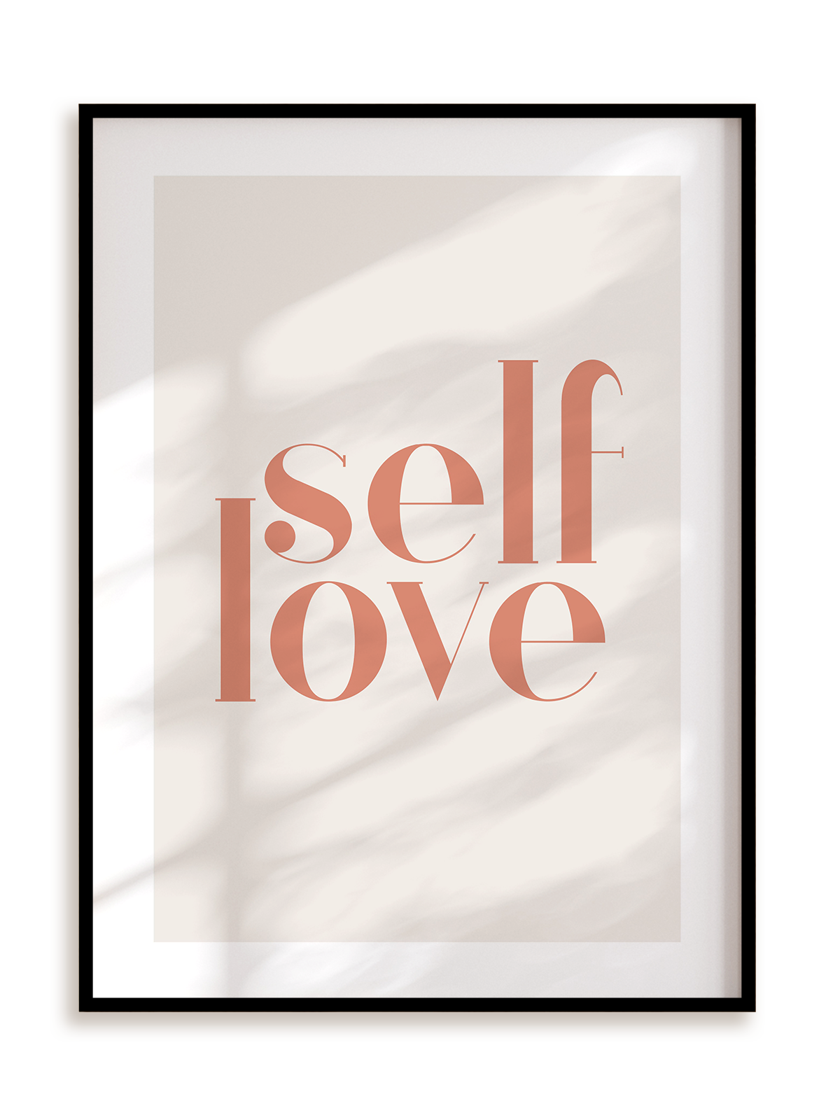 Plakat Self love w ramie aluminiowej
