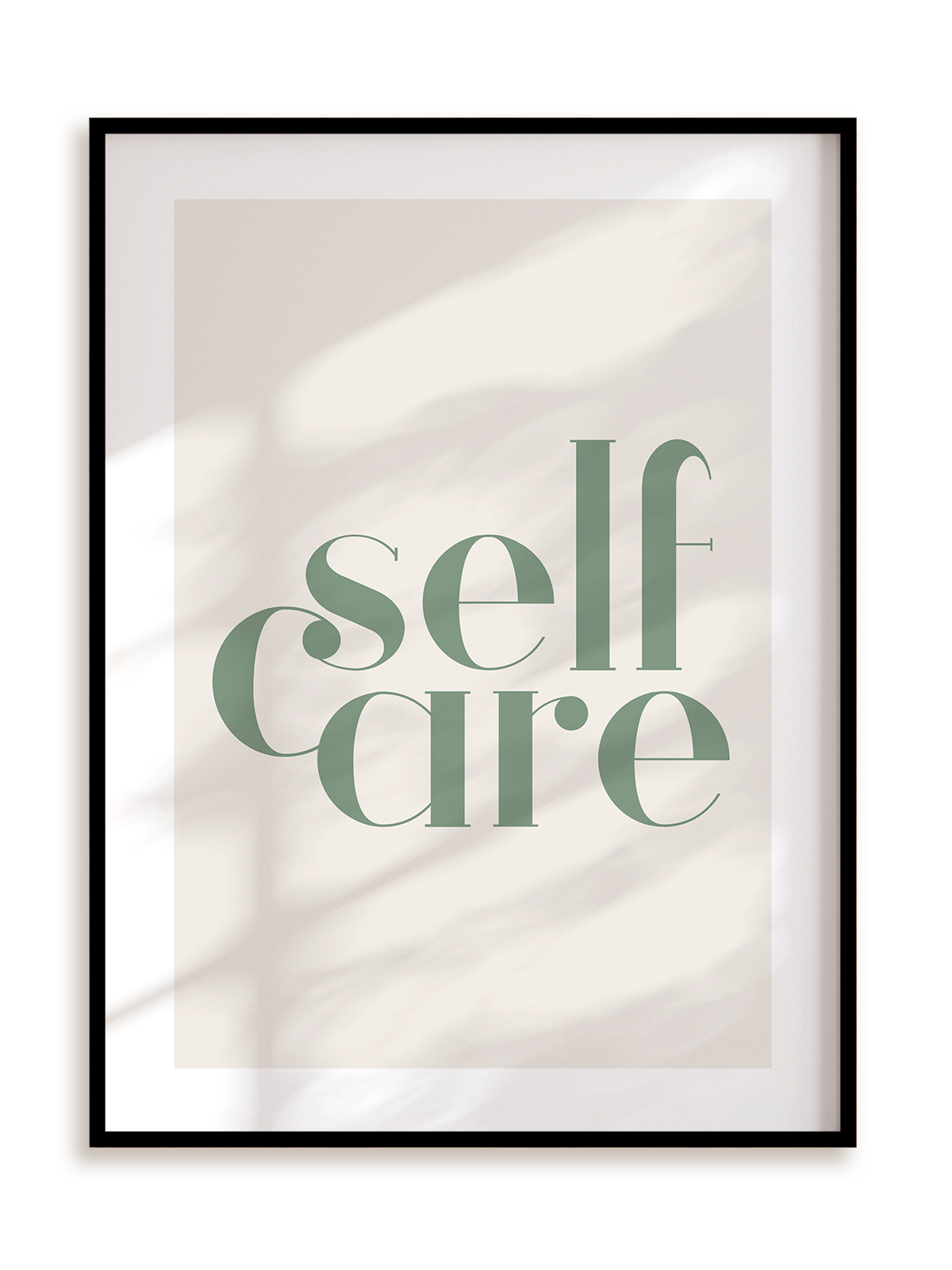 Plakat Self care w ramie aluminiowej