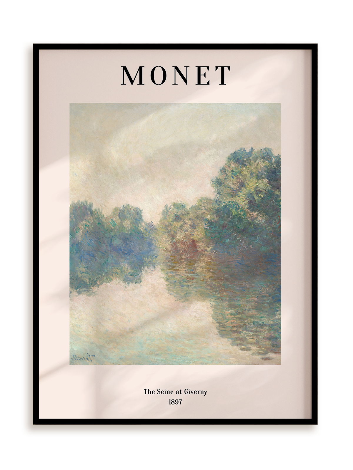 Plakat Claude Monet - The Seine at Giverny (1897) w ramie aluminiowej