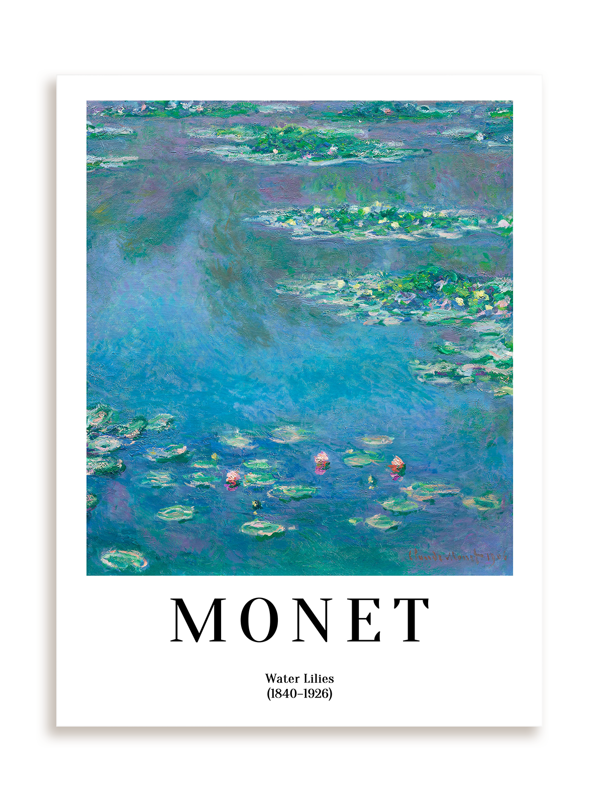 Plakat Claude Monet - Water Lilies (1840-1926) bez ramy