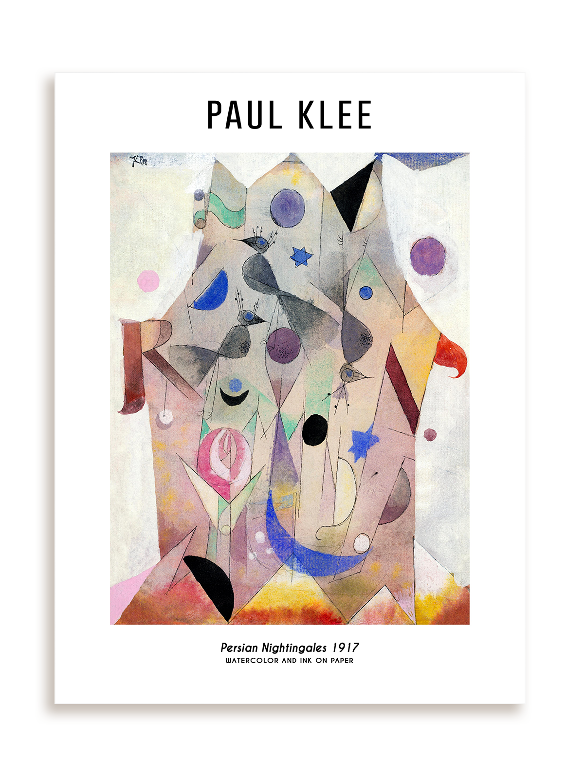 Plakat Paul Klee - Persian Nightingales (1917) bez ramy