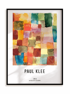 Plakat Paul Klee - Watercolor on paper (1914) w ramie aluminiowej