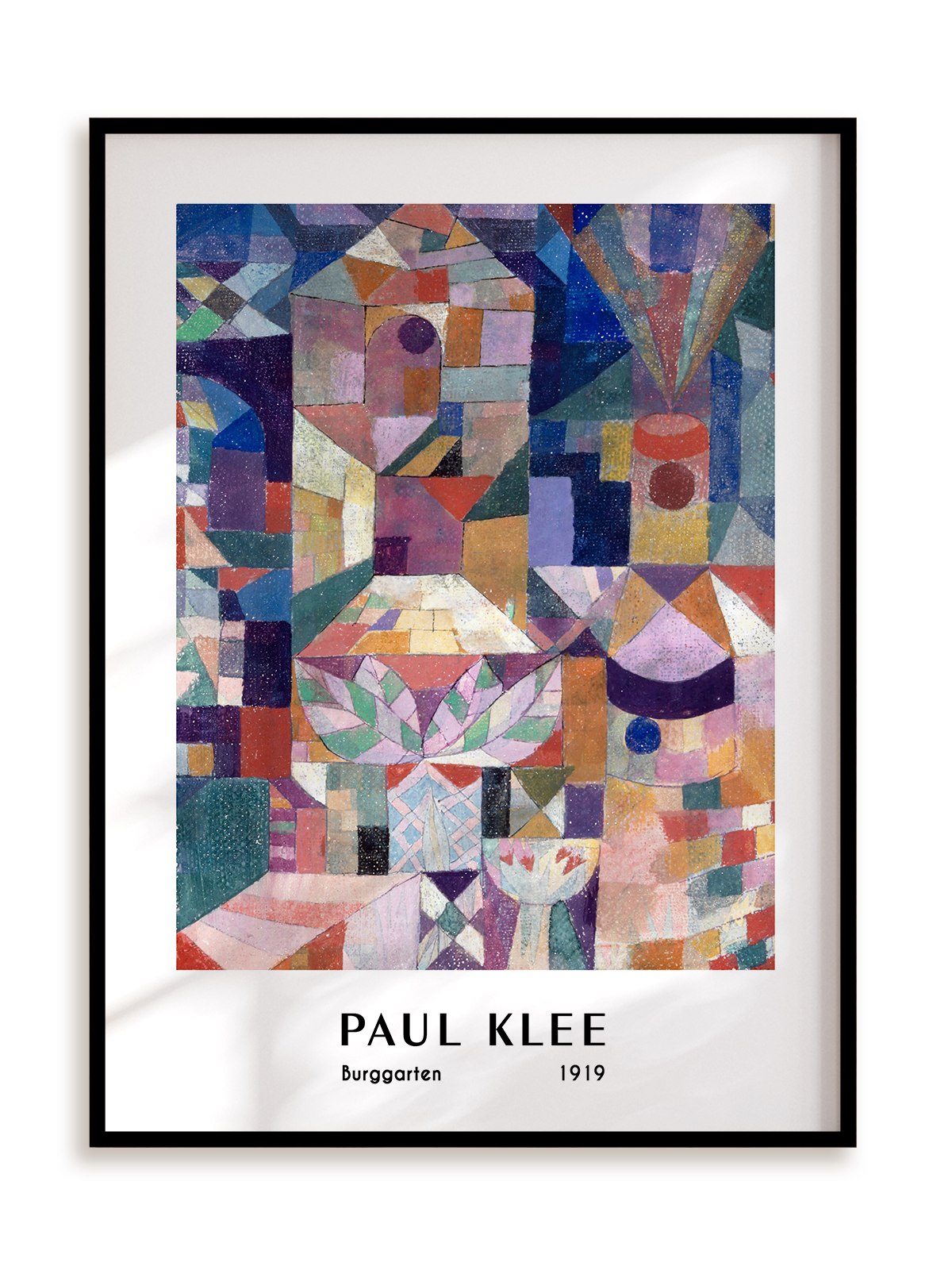 Plakat Paul Klee - Burggarten (1919) w ramie aluminiowej