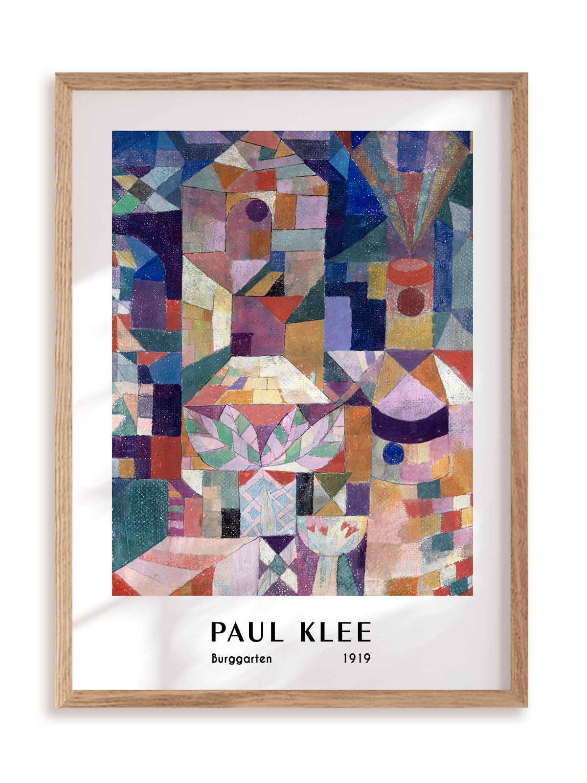 Plakat Paul Klee - Burggarten (1919) w ramie drewnianej