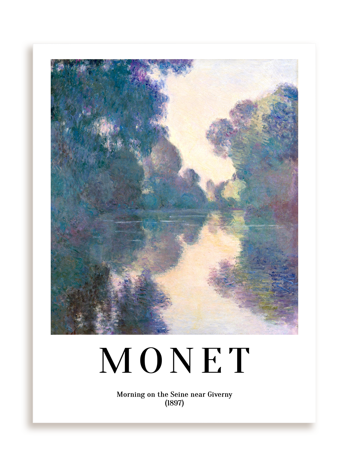 Plakat Claude Monet - Morning on the Seine near Giverny (1897) bez ramy