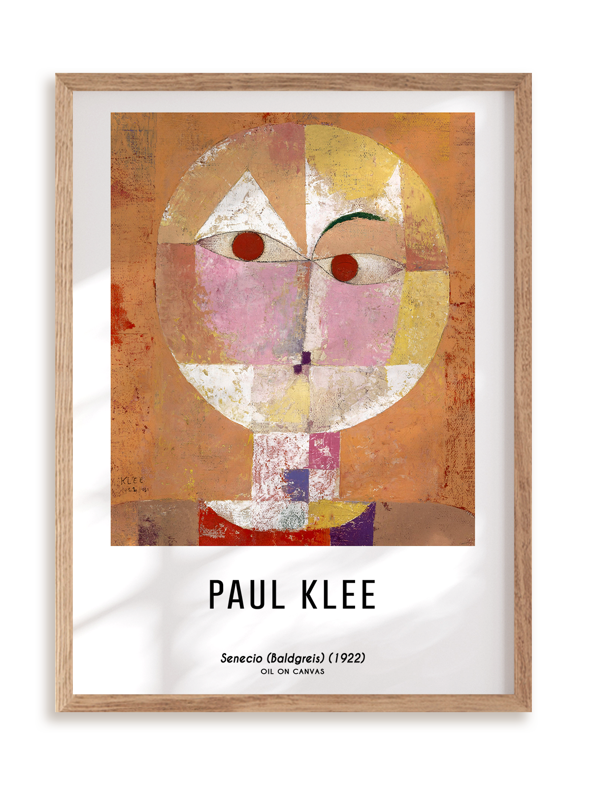 Plakat Paul Klee - Senecio (Baldgreis) (1922) w ramie drewnianej