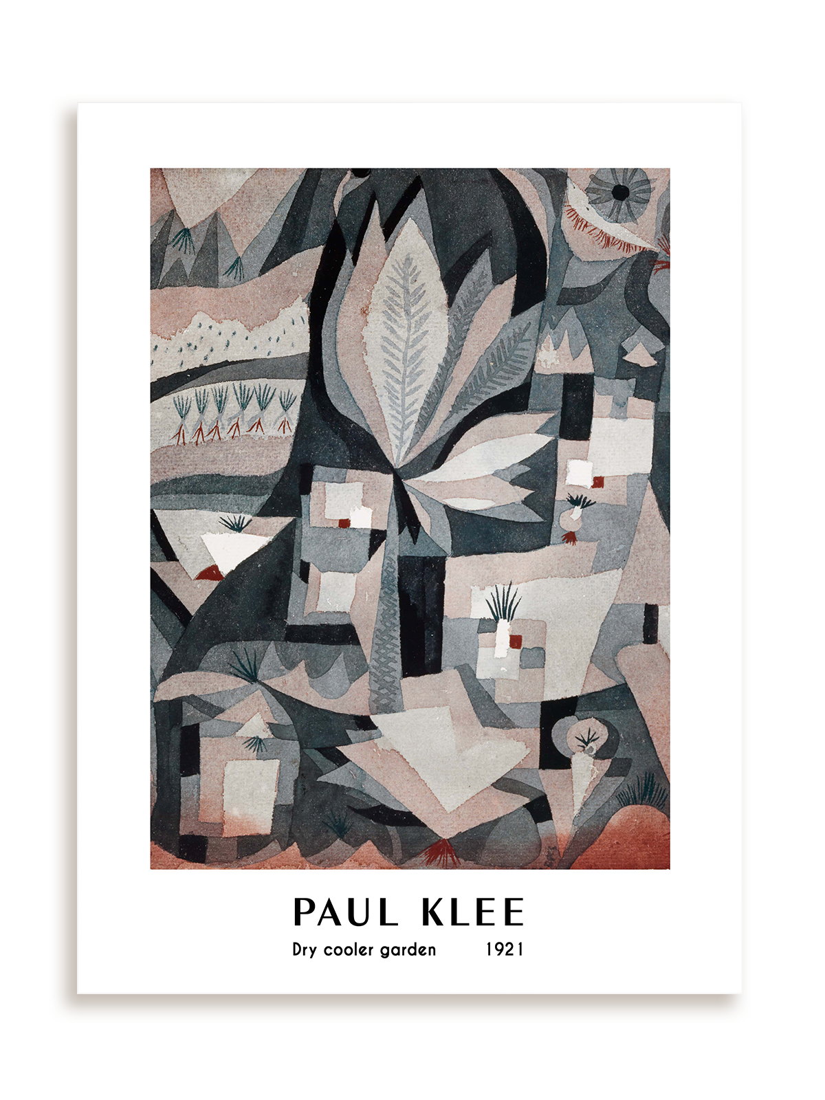 Plakat Paul Klee - Dry cooler garden (1921) bez ramy